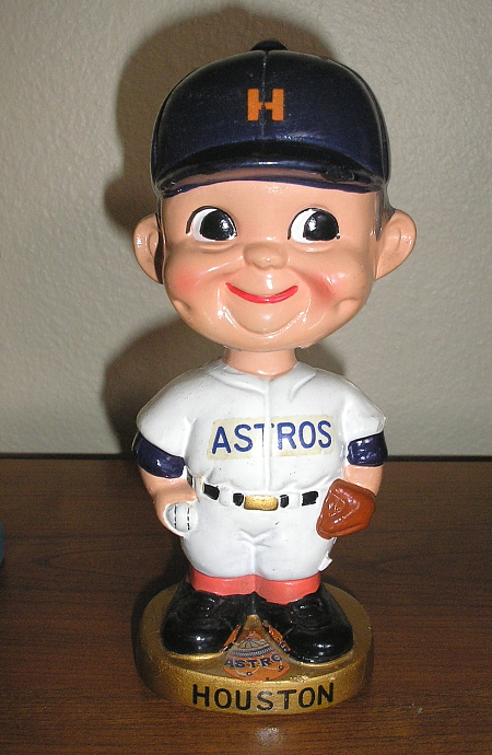 Vintage Houston Astros shooting star logo bobble head/nodder